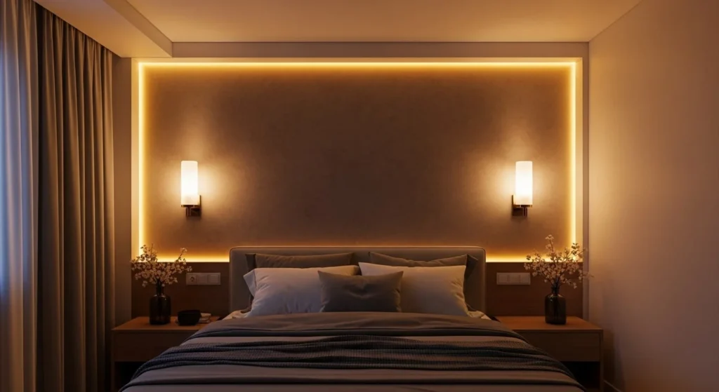 12 Small Bedroom Ideas to Maximize Space and Style 14 Embrace Minimalist Lighting-min