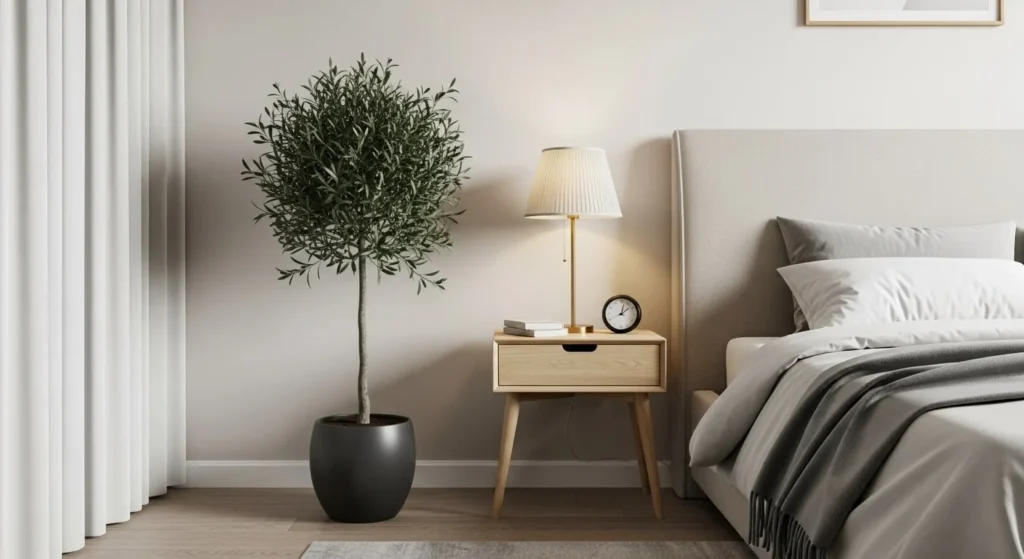 15 Neutral Bedroom Ideas That Feel Elegant and Timeless 13 Greenery-min