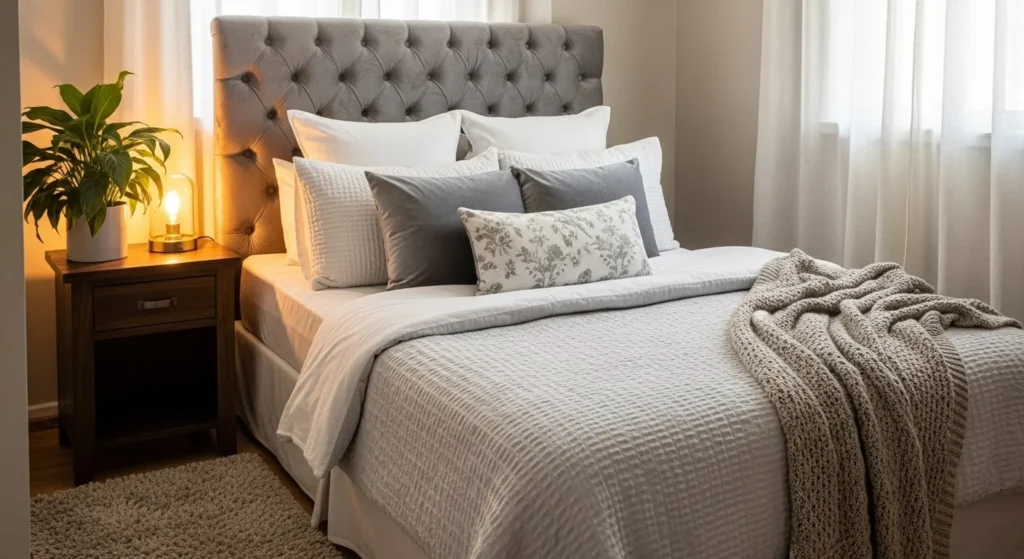 12 Small Bedroom Ideas to Maximize Space and Style 13 Keep the Bed as the Focal Point-min