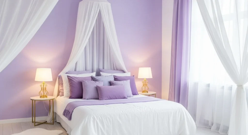 9 Bedroom Color Scheme Ideas for Stylish and Calm Living Spaces 11 Lavender and Soft Purple Serenity-min