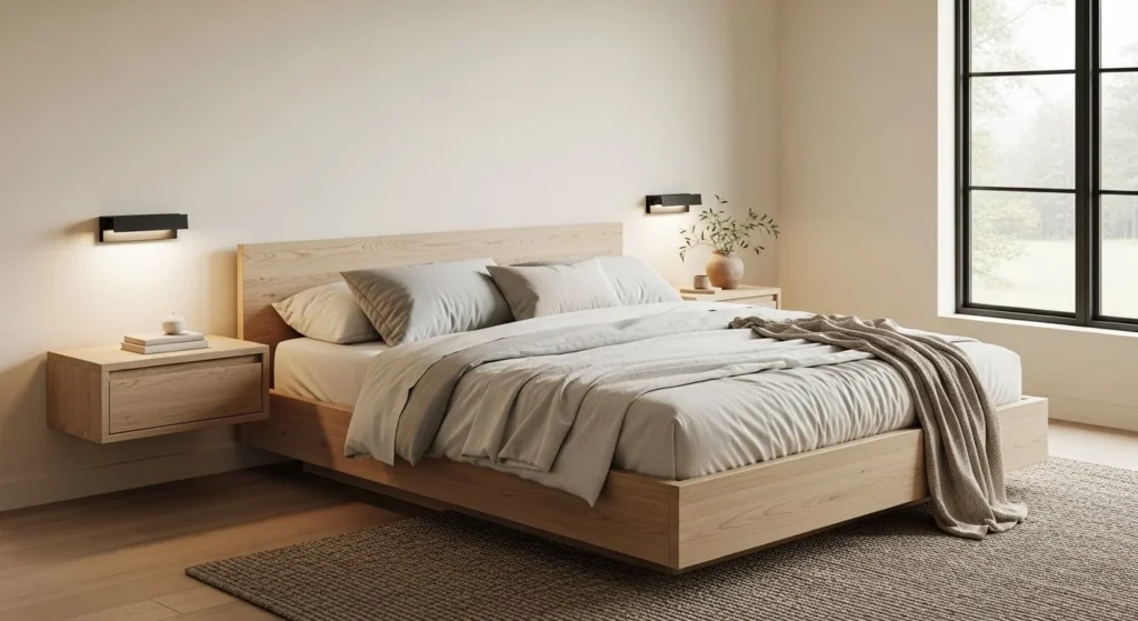 16 Organic Modern Bedroom Inspiration Ideas for a Stylish and Natural Space 5 Low-Profile Furniture-min