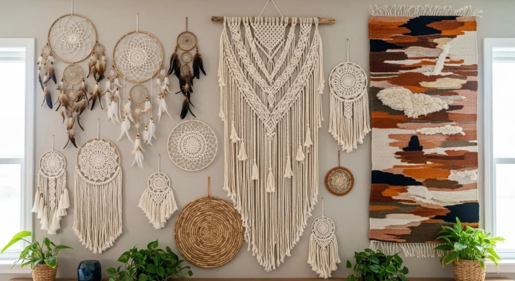 12 Boho Bedroom Ideas to Create a Relaxed Vibe 6 Macramé and Woven Decor-min