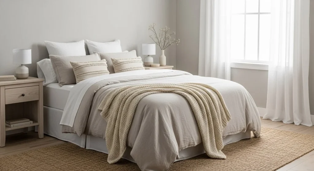 12 Romantic Bedroom Ideas for a Soft and Dreamy Look 14 Minimal Clutter-Free-min