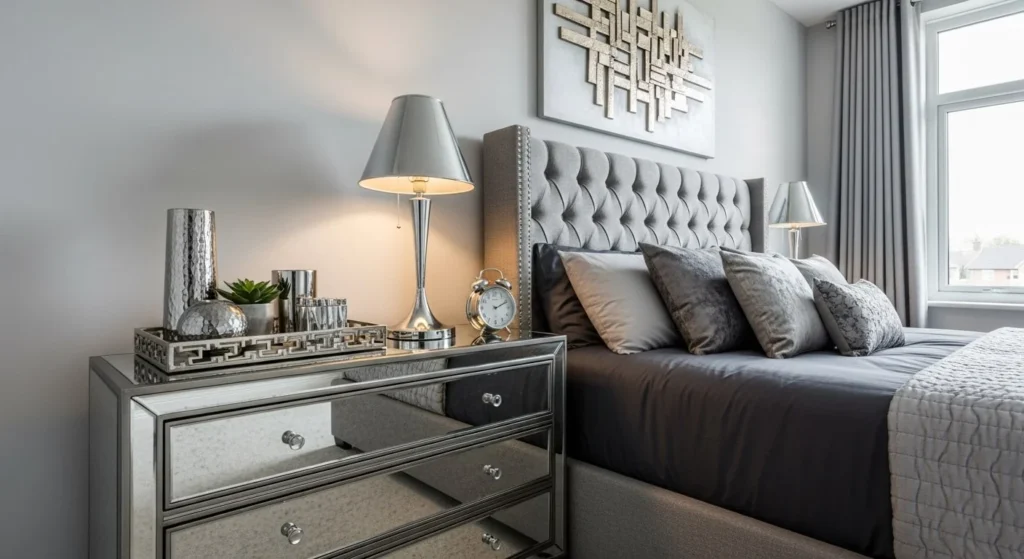 14 Luxury Bedroom Ideas for a Hotel-Inspired Escape 9 Mirrors and Reflective Surfaces-min