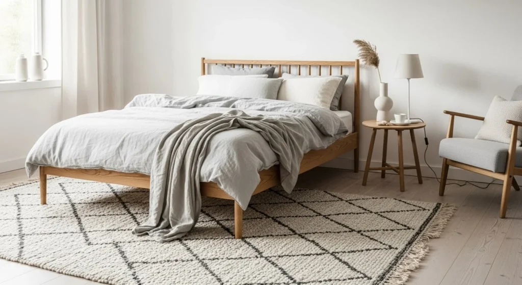 12 Scandinavian Bedroom Ideas with Cozy Minimalism 4 Natural Materials-min