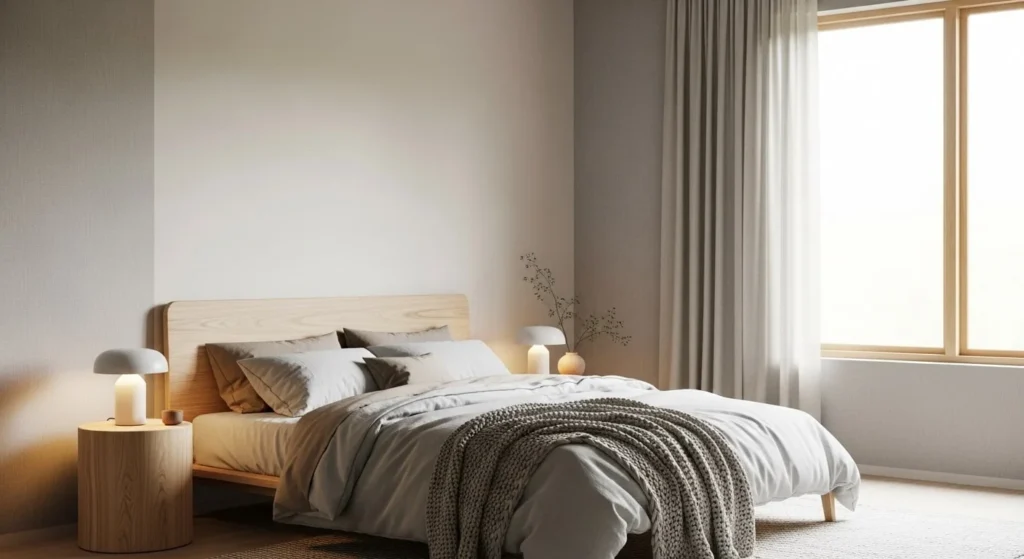 10 Japandi Bedroom Ideas for a Minimal and Serene Space 3 Neutral Color Palette-min