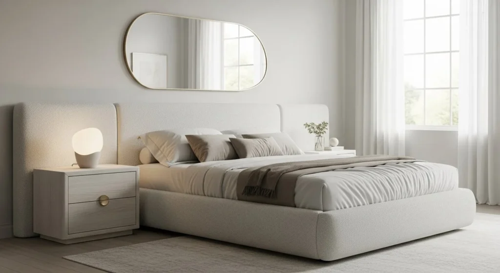 16 Organic Modern Bedroom Inspiration Ideas for a Stylish and Natural Space 6 Organic Shapes and Curves-min