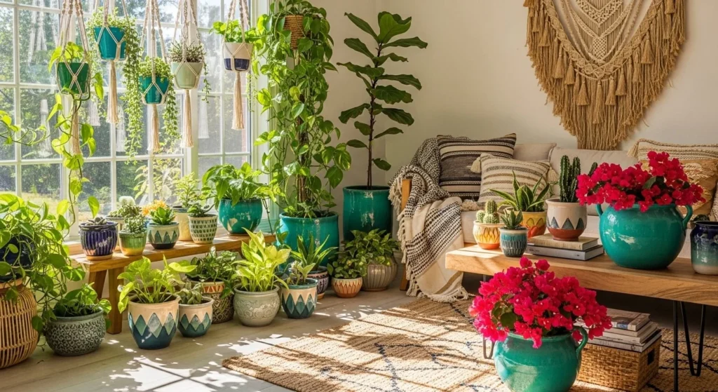 15 Colorful Bedroom Ideas to Brighten Your Space 16 Plants & Flowers-min