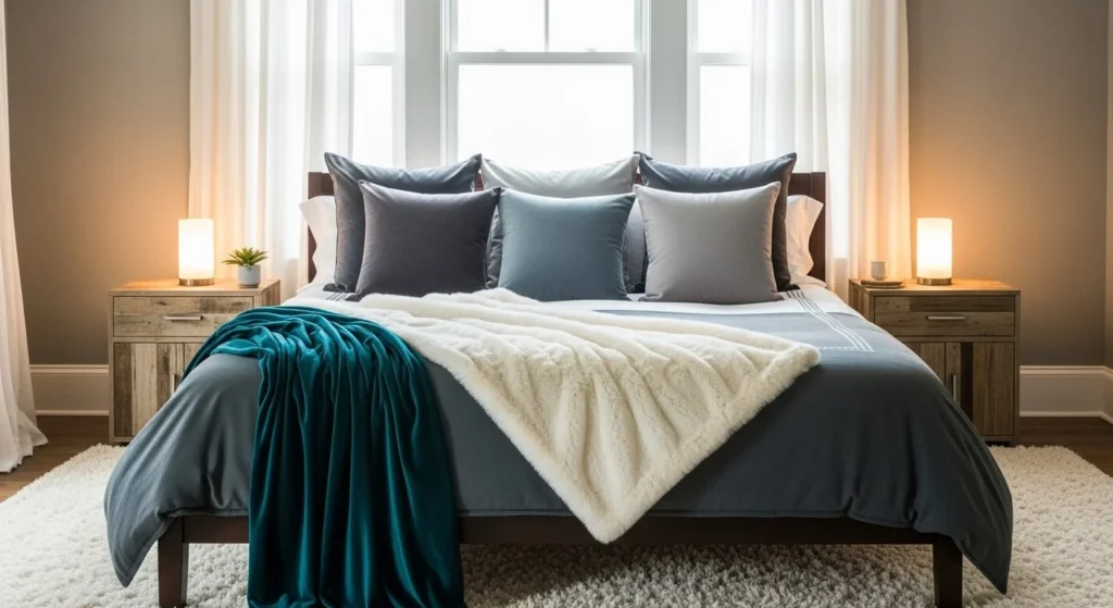 14 Luxury Bedroom Ideas for a Hotel-Inspired Escape 4 Plush Textiles-min