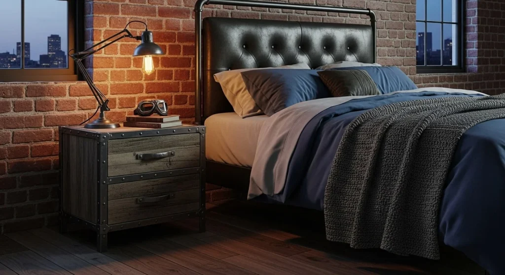 10 Industrial Bedroom Ideas with Urban Edge 6 Reclaimed Wood Furniture-min