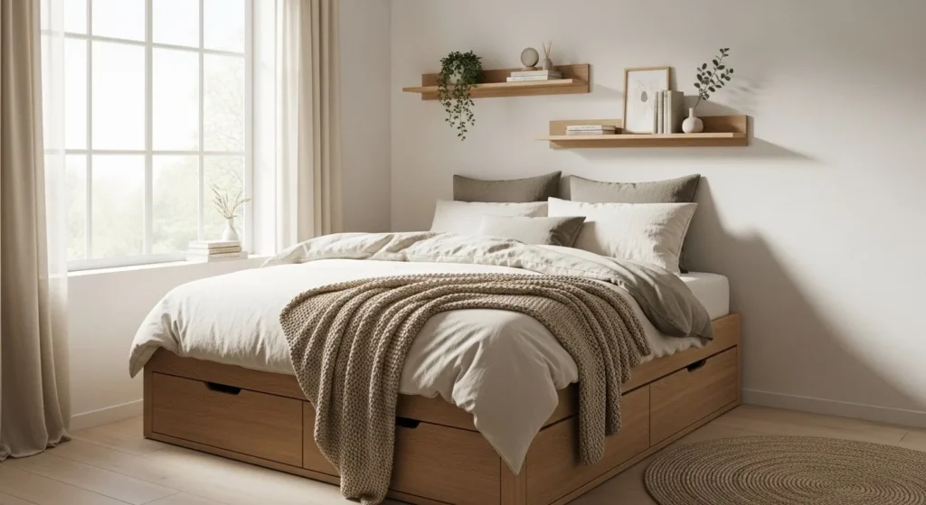 12 Small Bedroom Ideas to Maximize Space and Style 2 Small Bedroom Ideas to Maximize Space and Style-min