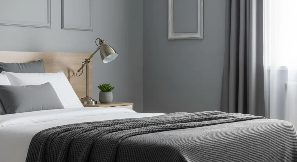 9 Bedroom Color Scheme Ideas for Stylish and Calm Living Spaces 6 Soft Grays with Modern Elegance-min