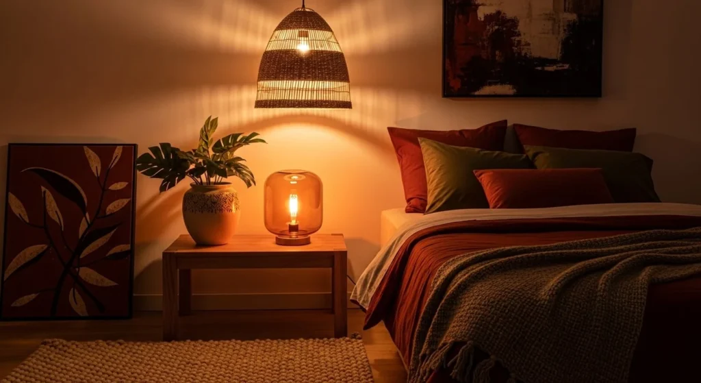 15 Earth Tone Ideas to Create a Timeless, Cozy Space 15 Soft Lighting-min