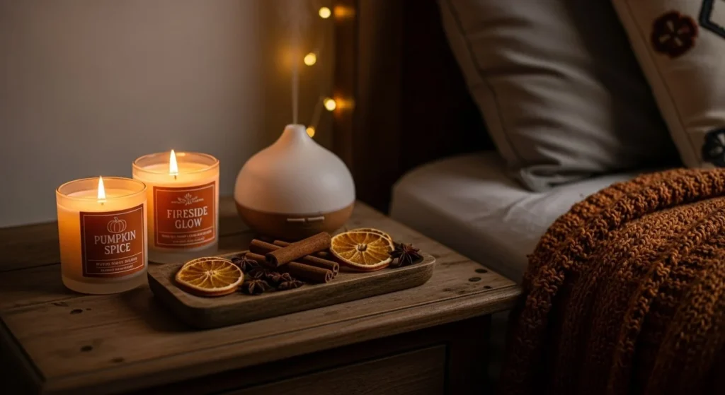 10 Fall Bedroom Decor Ideas to Transform Your Space for the Season 9 Use Seasonal Scents to Set the Mood-min