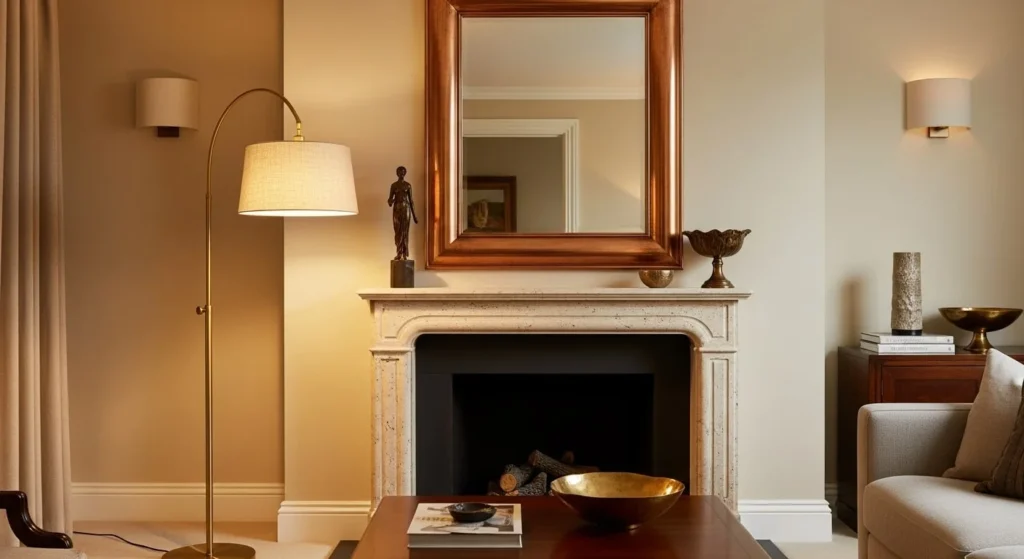 15 Earth Tone Ideas to Create a Timeless, Cozy Space 11 Warm Metallic Touches-min