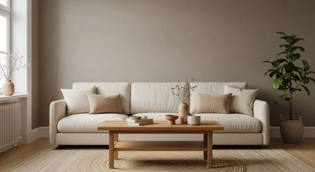 15 Earth Tone Ideas to Create a Timeless, Cozy Space 3 Warm Neutral Walls-min