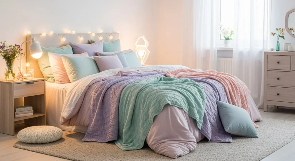 15 Pastel Bedroom Ideas for a Soft and Calming Look 18 15 Pastel Bedroom Ideas-min