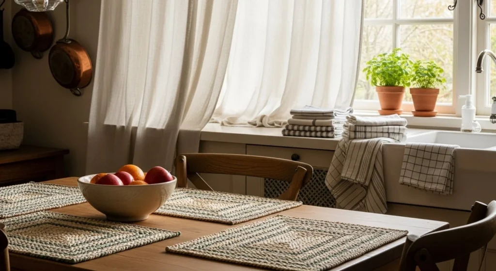 15 Modern Farmhouse Kitchens Ideas to Elevate Your Home Design 16 Add Cozy Textures-min