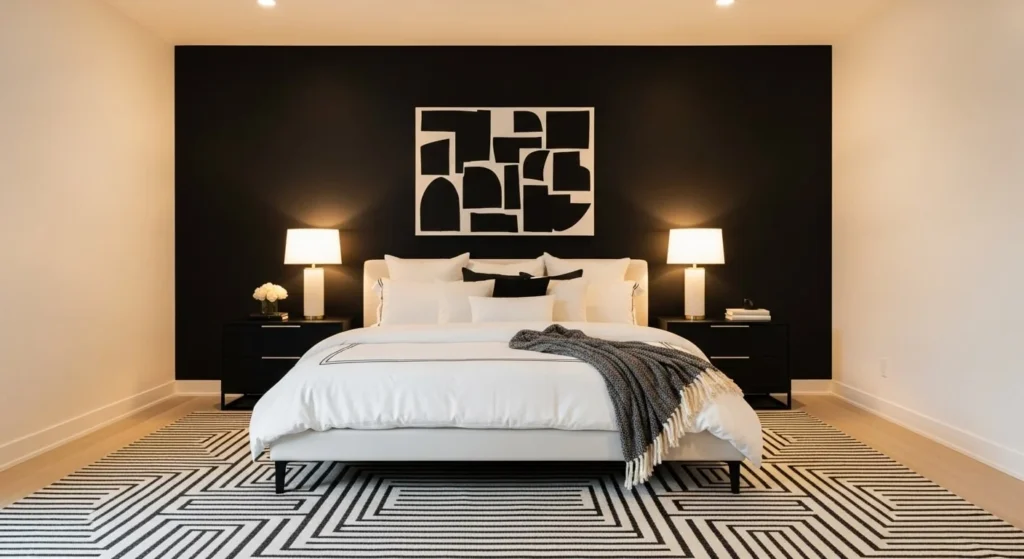 10 Black and White Bedroom Ideas for Modern Elegance 2 Black and White Bedroom Ideas for Modern Elegance-min