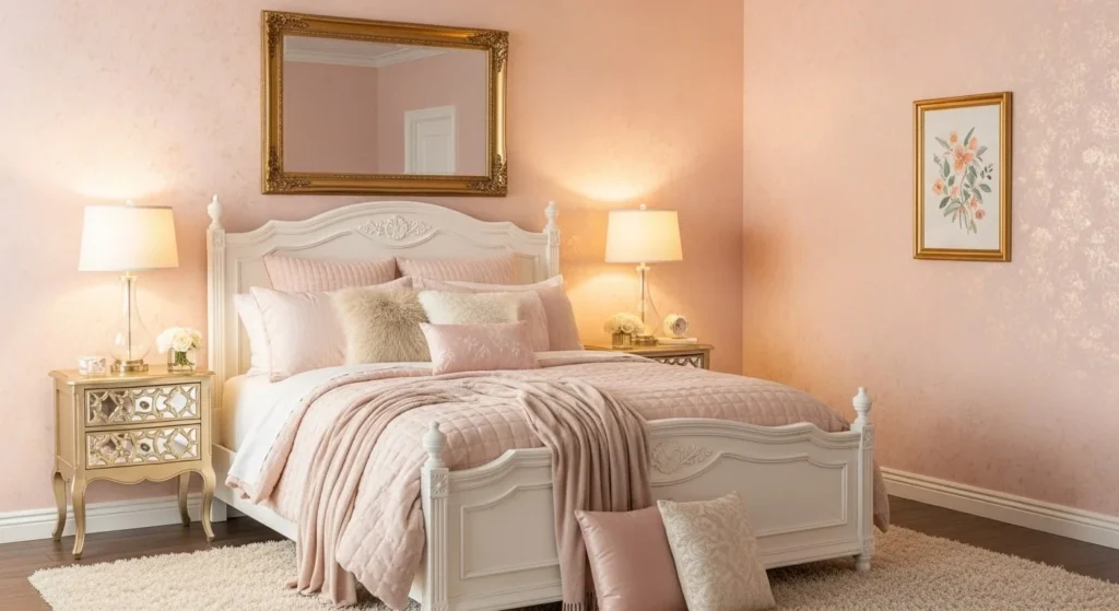 15 Pastel Bedroom Ideas for a Soft and Calming Look 3 Blush Pink Elegance-min
