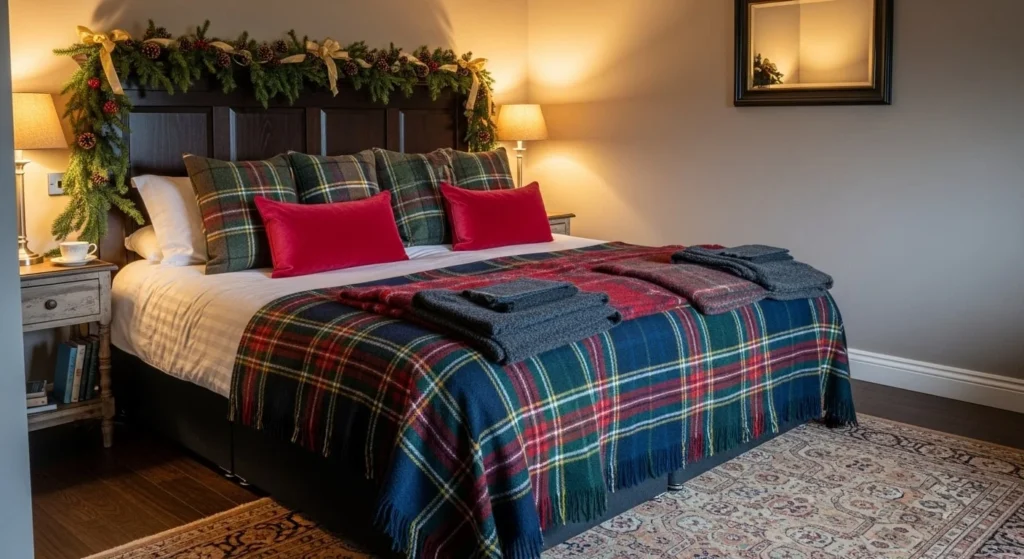 15 Holiday Bedroom Decor Ideas to Create Festive Cheer 3 Classic Christmas Red & Green-min