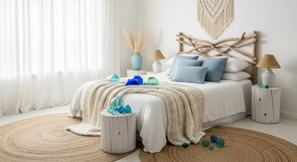 15 Holiday Bedroom Decor Ideas to Create Festive Cheer 11 Coastal Holiday Twist-min