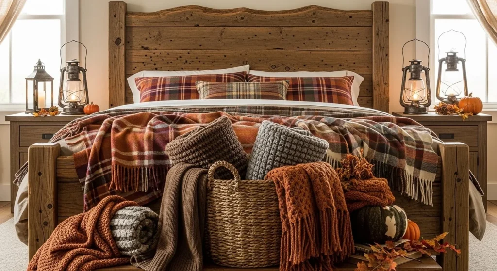 10 Fall Bedroom Decor Ideas to Transform Your Space for the Season 10 Create a Rustic Autumn Vibe-min
