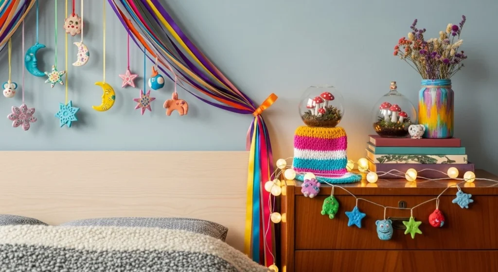 15 Holiday Bedroom Decor Ideas to Create Festive Cheer 15 DIY Handmade Ornament Focus-min