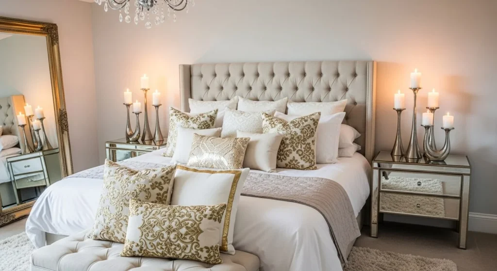 10 Valentine Day Bedroom Ideas for a Romantic Touch 11 Elegant Metallic Accents-min