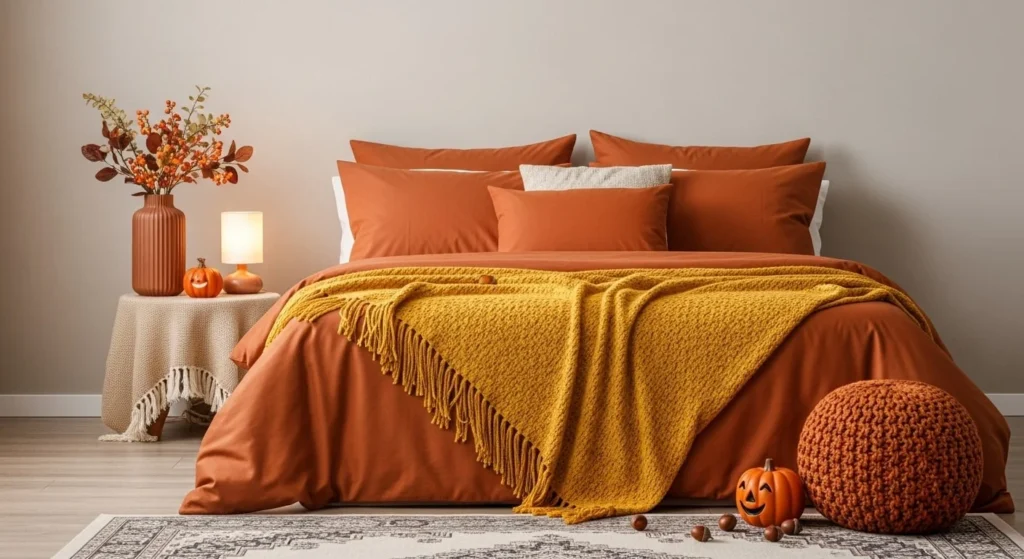 10 Fall Bedroom Decor Ideas to Transform Your Space for the Season 3 Embrace Warm Autumn Colors-min