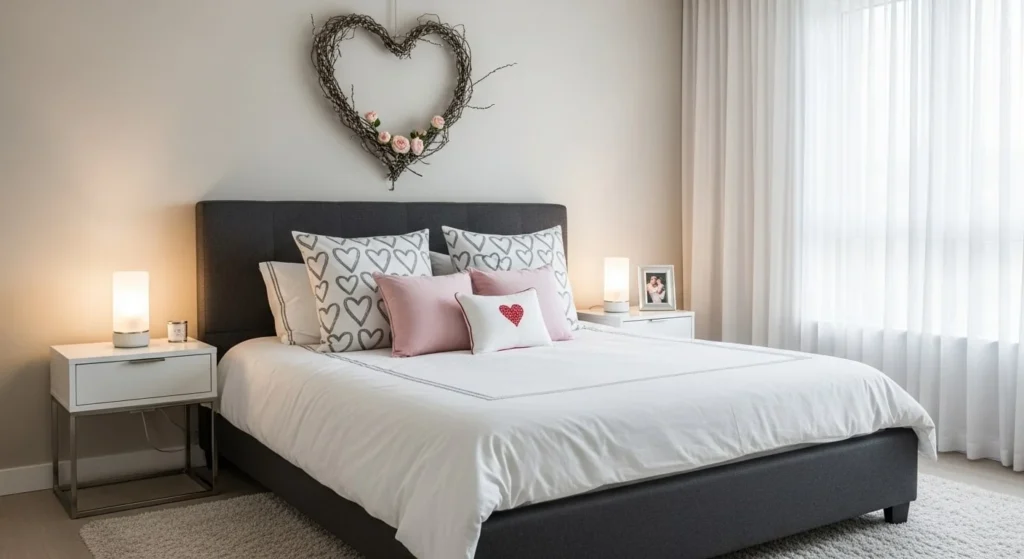 10 Valentine Day Bedroom Ideas for a Romantic Touch 12 Heart-Themed Accents-min