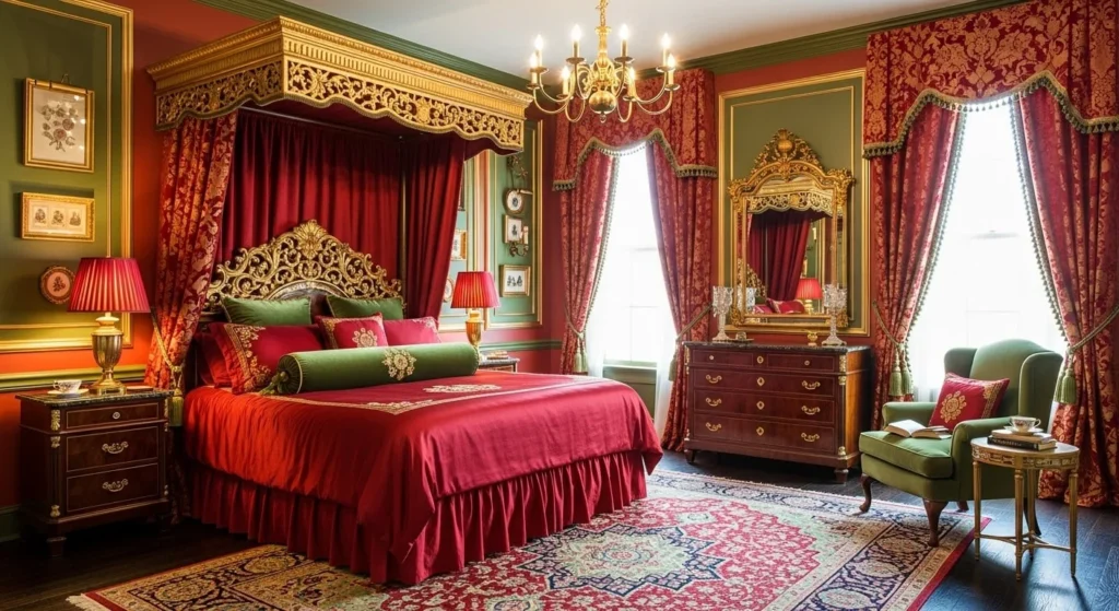 12 Christmas Bedroom Ideas to Bring Holiday Magic 13 Holiday Color Scheme-min