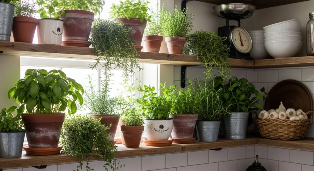 15 Modern Farmhouse Kitchens Ideas to Elevate Your Home Design 15 Include Greenery and Fresh Florals-min