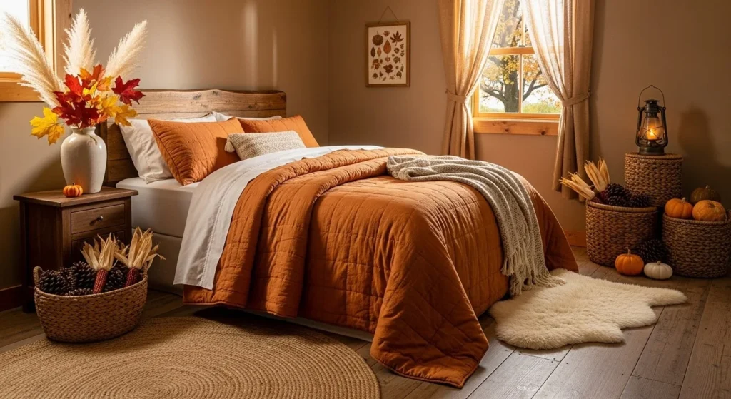 10 Fall Bedroom Decor Ideas to Transform Your Space for the Season 6 Incorporate Natural Elements-min