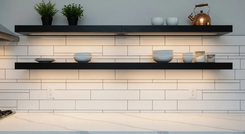 15 Modern Farmhouse Kitchens Ideas to Elevate Your Home Design 13 Incorporate Subway Tile Backsplashes-min