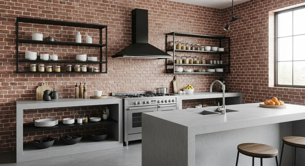 9 L-Shaped Kitchen Ideas to Maximize Space and Style 11 Industrial-Style L-Shaped Kitchen-min