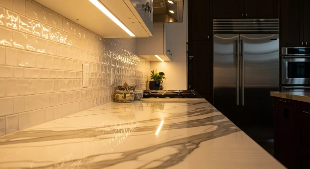 7 Kitchen Cabinet Makeover Ideas to Refresh Your Space 6 Install Under-Cabinet Lighting-min