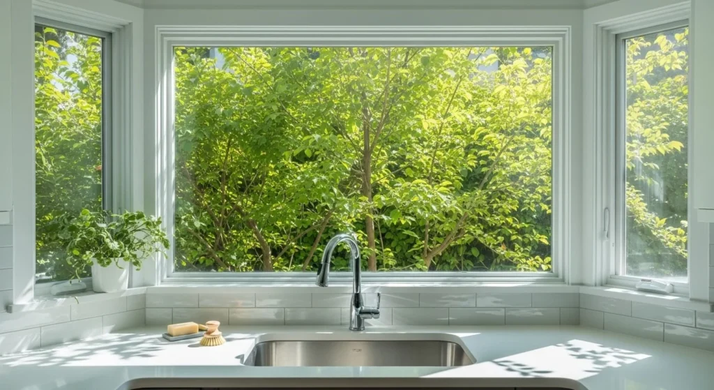 9 L-Shaped Kitchen Ideas to Maximize Space and Style 7 L-Shaped Kitchen with Window View-min