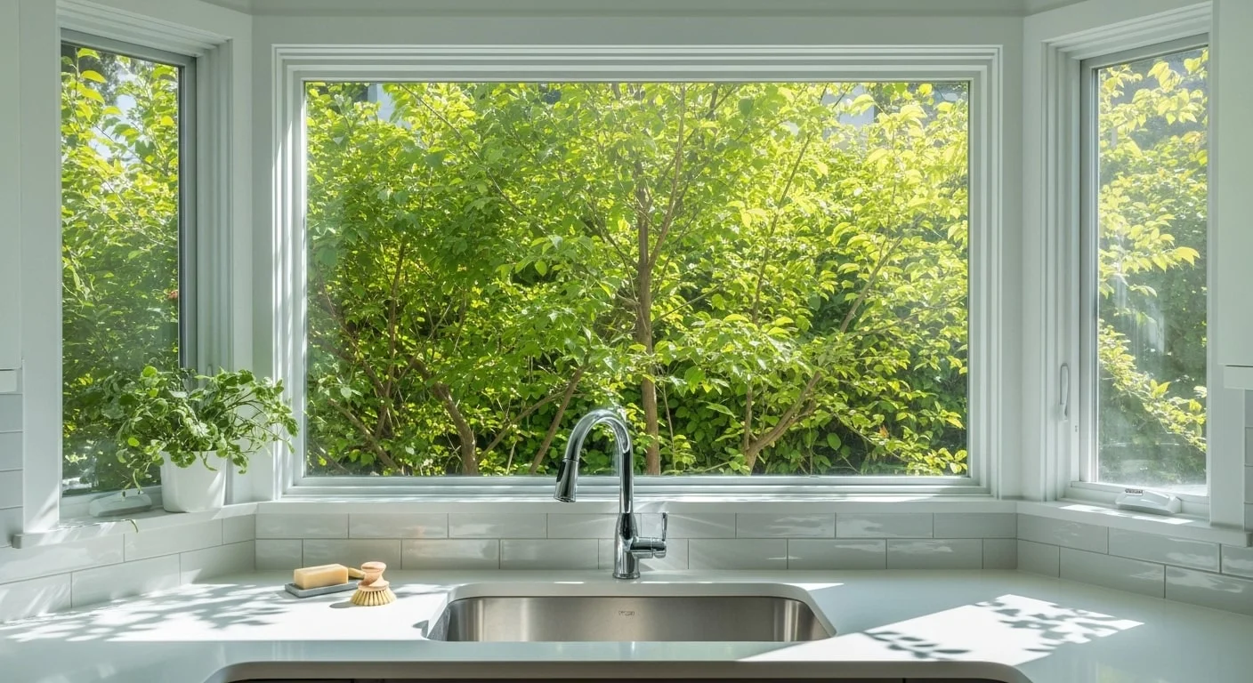 9 L-Shaped Kitchen Ideas to Maximize Space and Style 10 L-Shaped Kitchen with Window View-min