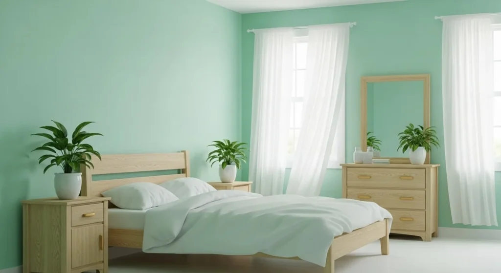 15 Pastel Bedroom Ideas for a Soft and Calming Look 4 Mint Green Freshness-min