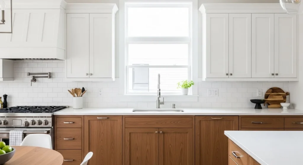 10 Eclectic Kitchen Ideas to Transform Your Space 3 Mix and Match Cabinet Styles-min