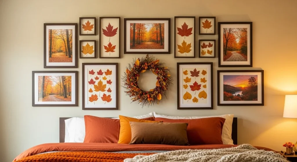 10 Fall Bedroom Decor Ideas to Transform Your Space for the Season 11 Play with Autumn Wall Art and Decor-min