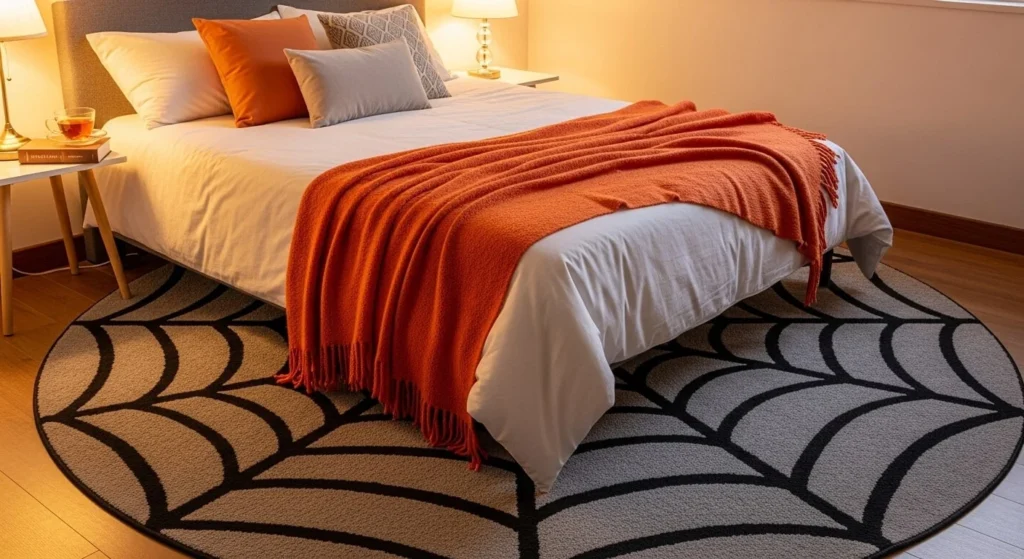 10 Halloween Bedroom Decor Ideas for a Spooky Twist 10 Spooky Rugs and Throws-min
