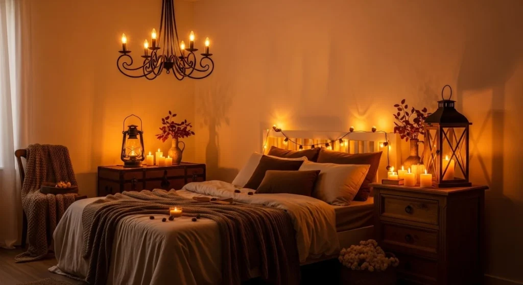 10 Fall Bedroom Decor Ideas to Transform Your Space for the Season 7 Style with Autumn-Inspired Lighting-min