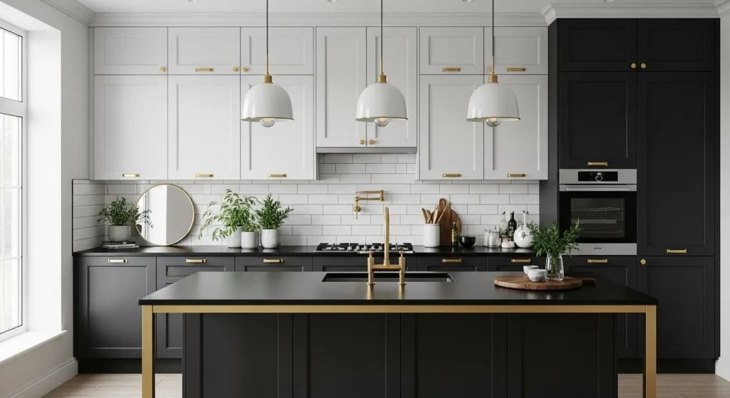7 Kitchen Cabinet Makeover Ideas to Refresh Your Space 7 Try a Two-Tone or Contrasting Finish-min