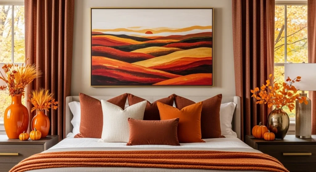 10 Fall Bedroom Decor Ideas to Transform Your Space for the Season 8 Use Fall-Themed Accents and Decor-min
