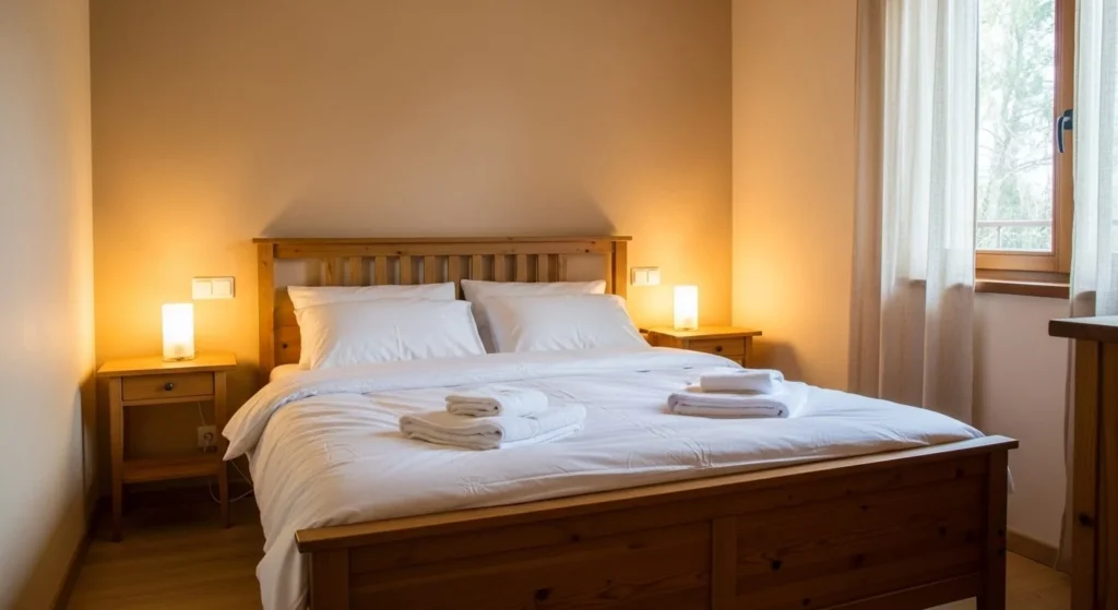 12 Earth Tone Bedroom Ideas for a Timeless, Cozy Space 3 Warm Beige Walls-min